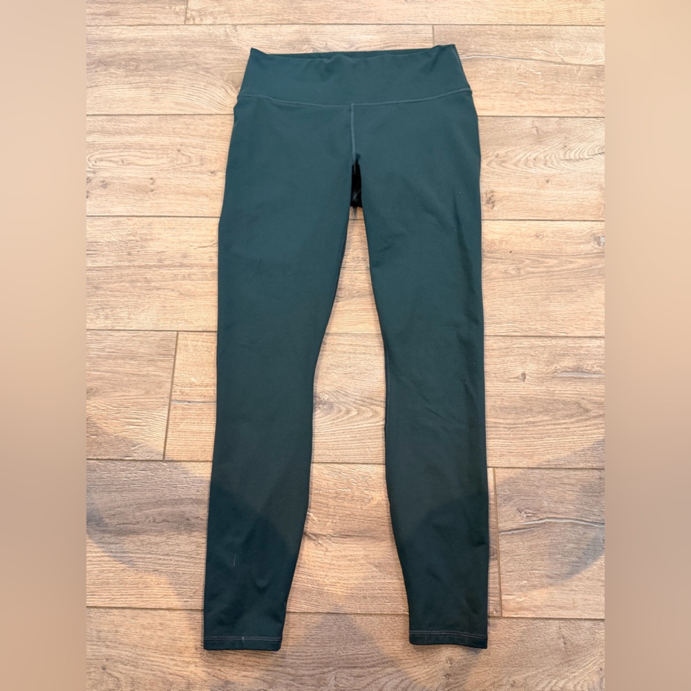 Fabletics PowerHold Leggings in Deep Forest Green